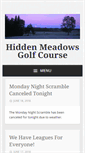 Mobile Screenshot of hiddenmeadowsgolf.com