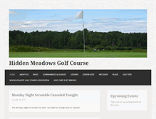 Tablet Screenshot of hiddenmeadowsgolf.com